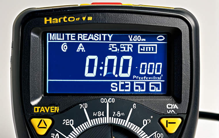 디지털 멀티미터 사용법 - Woman Learning Multimeter Usage**

"A student in a fully clothed, modest outfit, learning how to use...